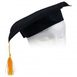 Black Mortarboard Graduation Caps - 12 Count
