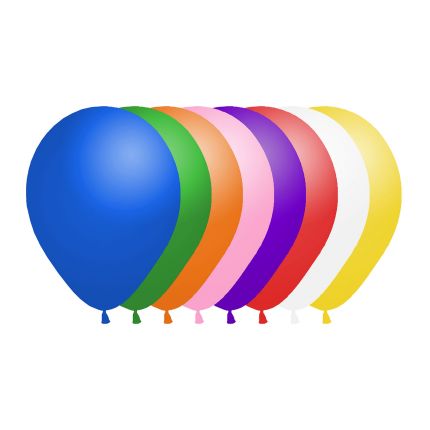 kat Onheil Verminderen Standard Assorted Solid Color Balloons - 7 Inch - 144 Count: Rebecca's Toys  & Prizes