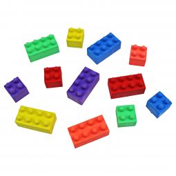 Block Mania Erasers - 18 Count