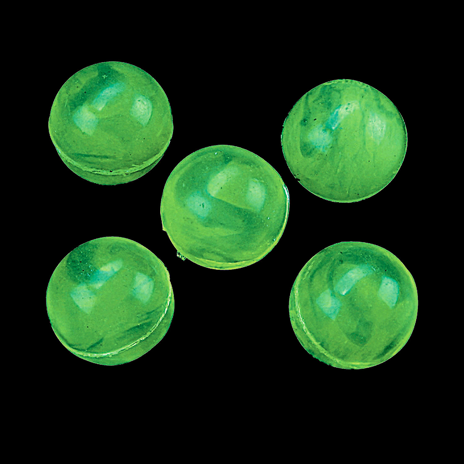 Glow In The Dark Bouncy Balls - 1 Inch (25mm) - 24 Count: Rebecca's