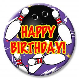 Smash Bowl Themed Button - Happy Birthday!