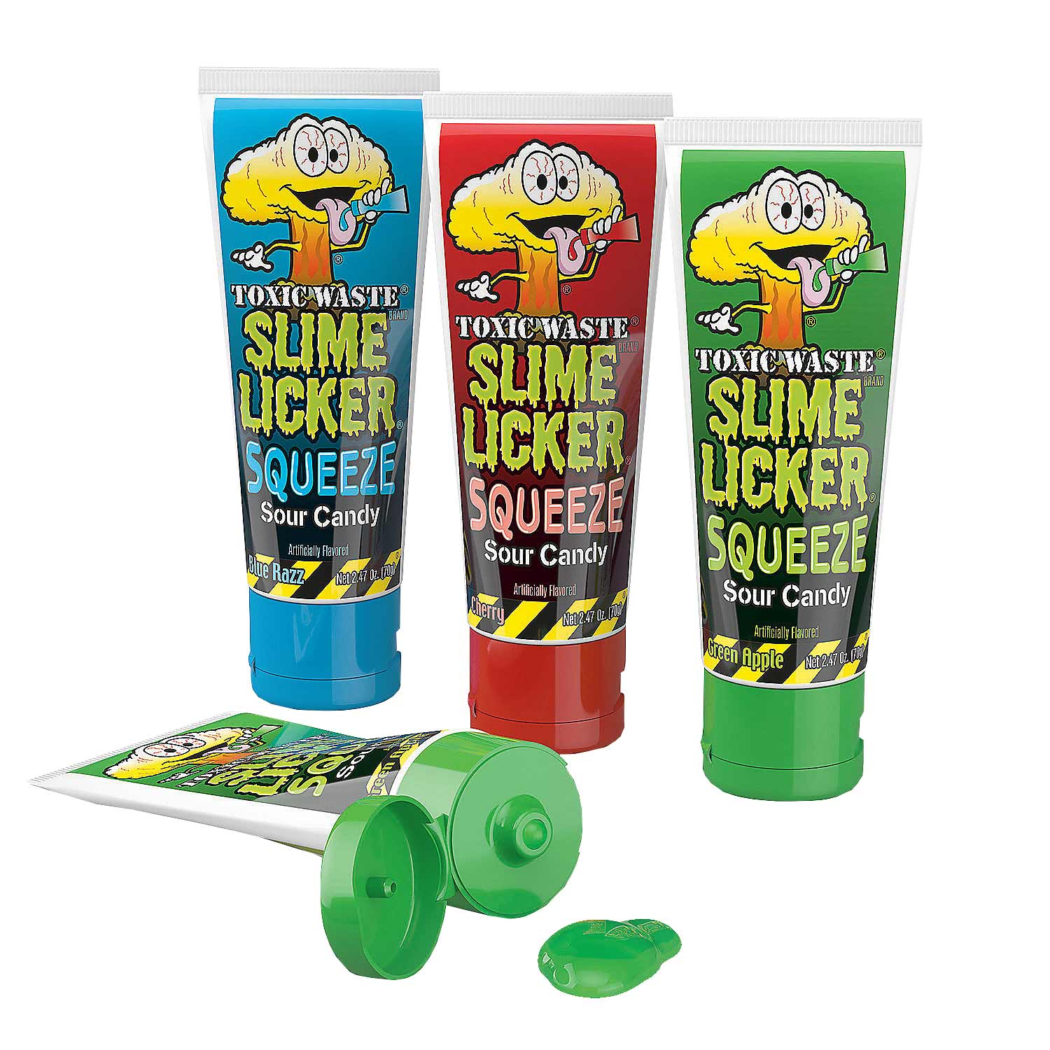 Toxic Waste® Squeeze Slime Licker 12 Count Rebecca's Toys & Prizes