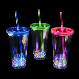 Led Tumbler - 16 Ounce - 3 Function - Assorted Colors