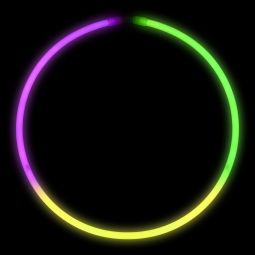 Glow Necklaces - Green, Yellow & Purple - 22 Inch - 50 Count