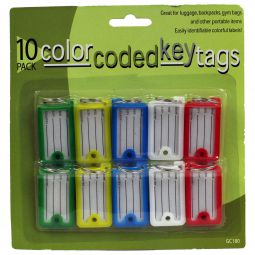 Color Coded Key Tags - 10 Count