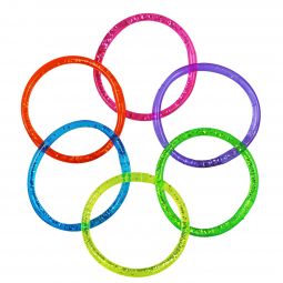Glitter Water Bracelets - 12 Count