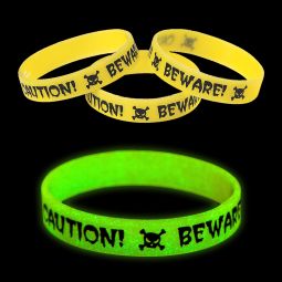 Glow In The Dark Skull Bracelets - 12 Count