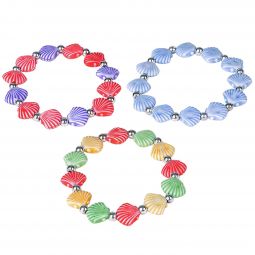 Faux Sea Shell Bracelets - 12 Count