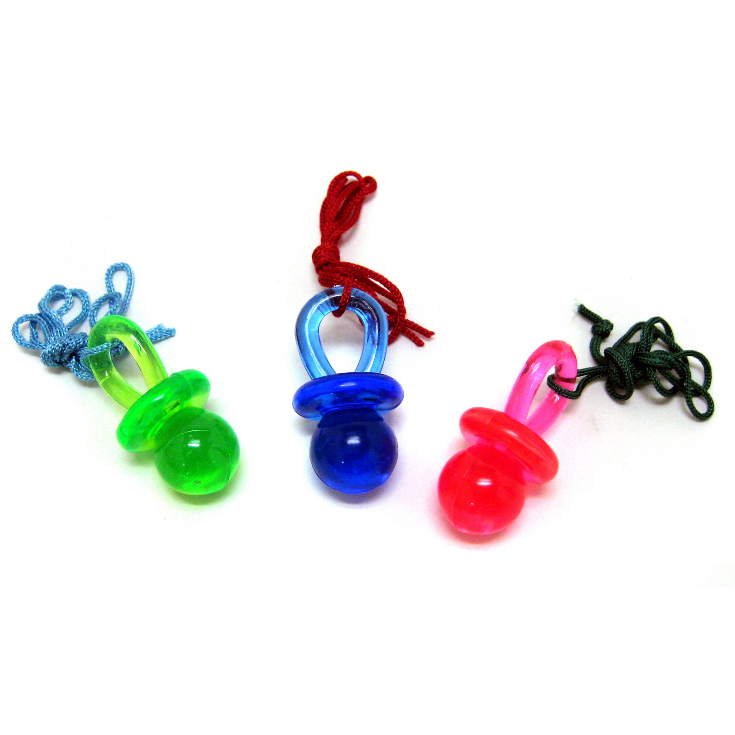 Pacifier Necklaces 1 Inch 12 Count Rebecca's Toys & Prizes