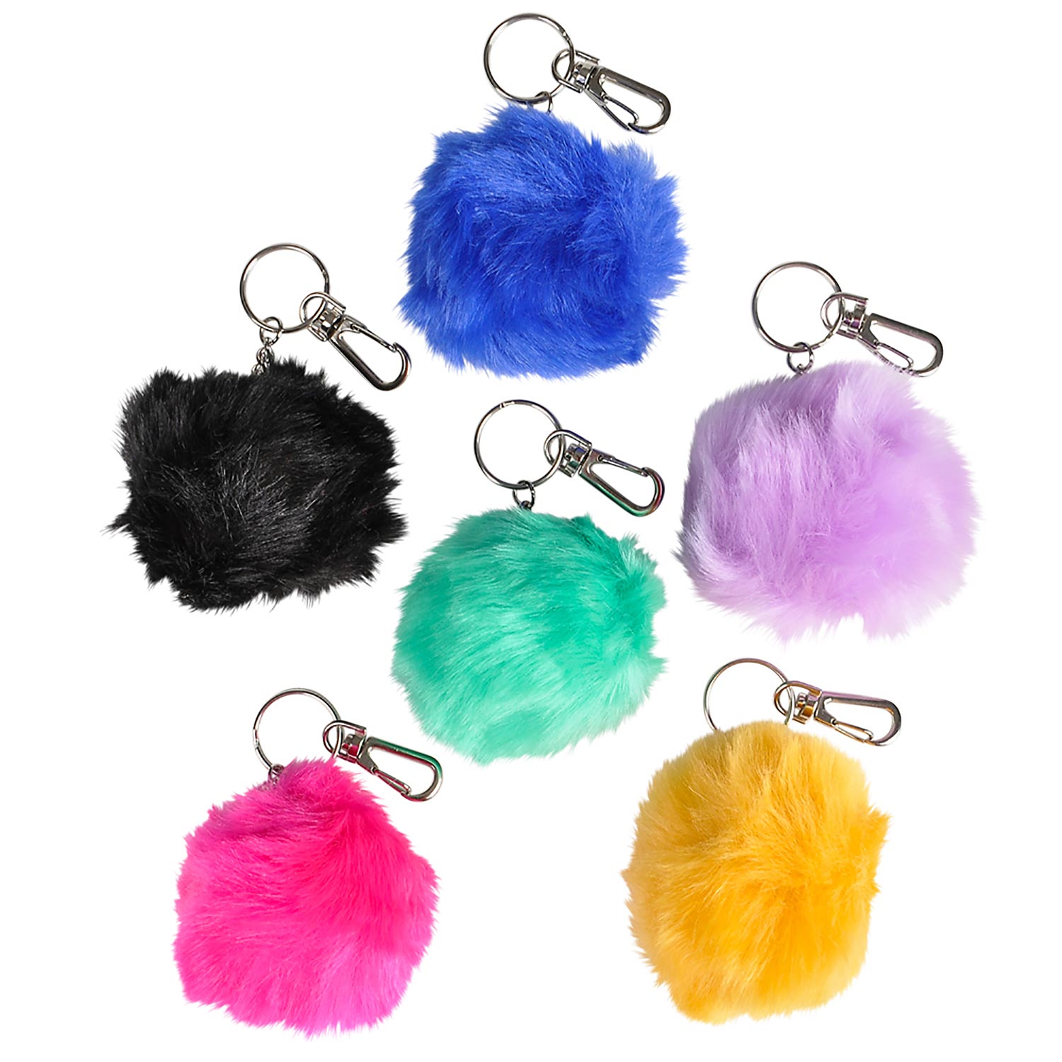 Pom Pom Keychains 12 Count Rebecca's Toys & Prizes
