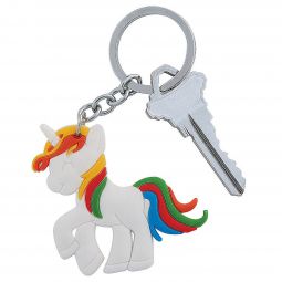 Rubber Unicorn Keychains - 12 Count