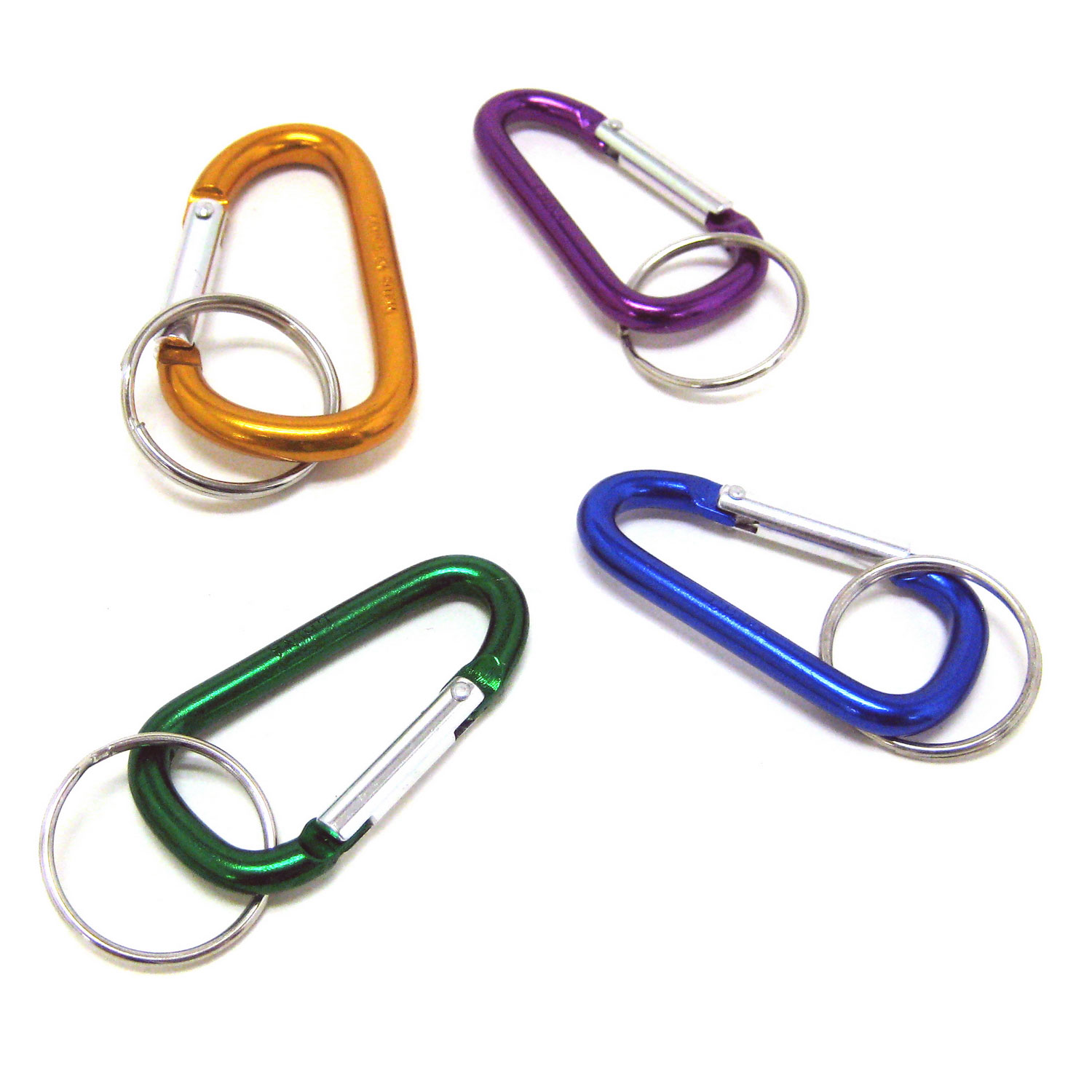 Carabiner Keychains 1 3/4 Inch 12 Count Rebecca's Toys & Prizes