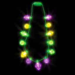 Light Up Fleur-de-lis Necklace - 6 Function