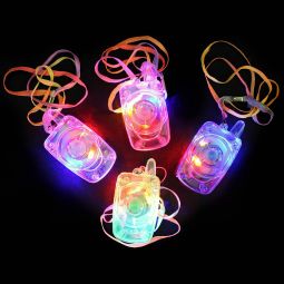 Flashing Phone Necklaces - 12 Count