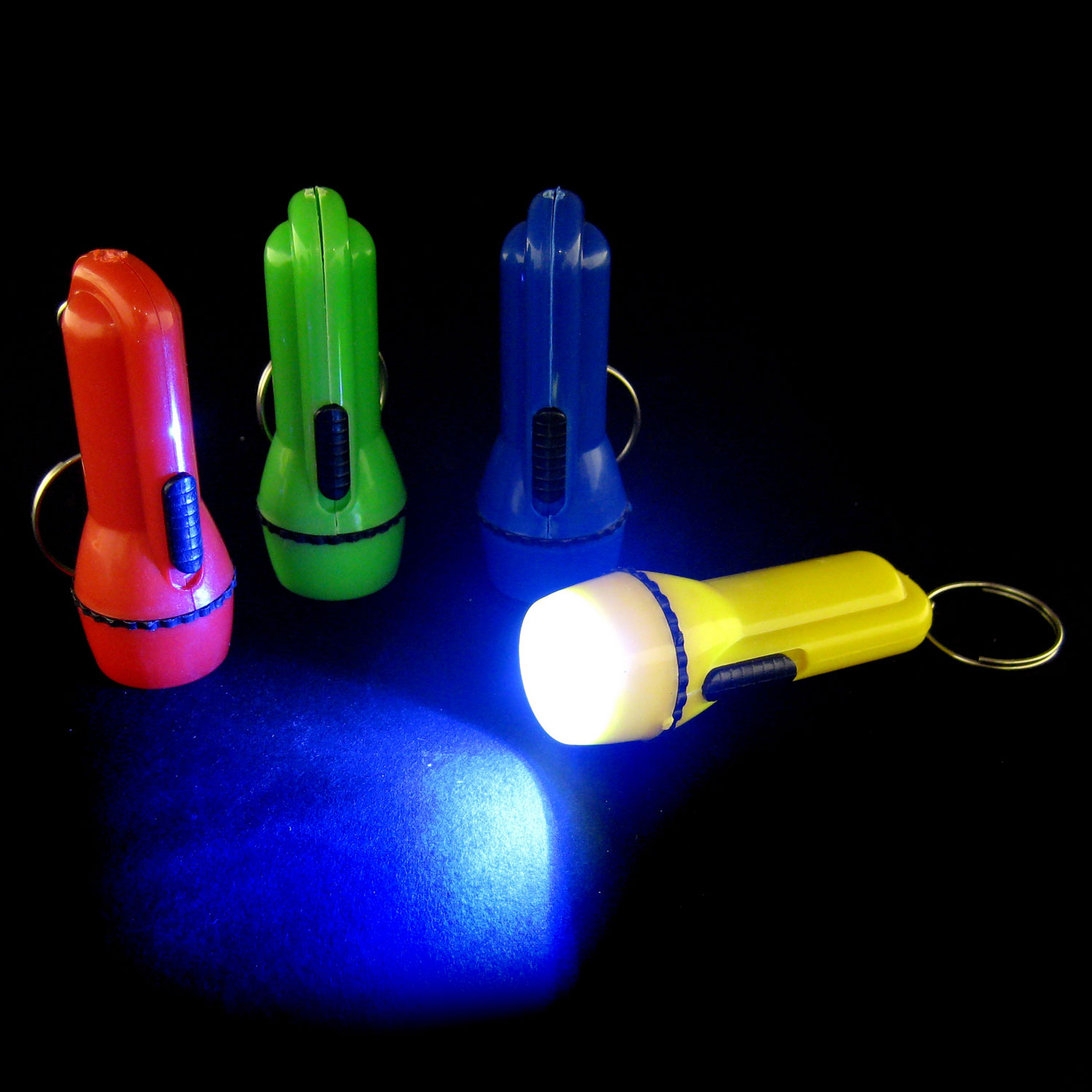 LED Flashlight Keychains 12 Count Rebecca's Toys & Prizes