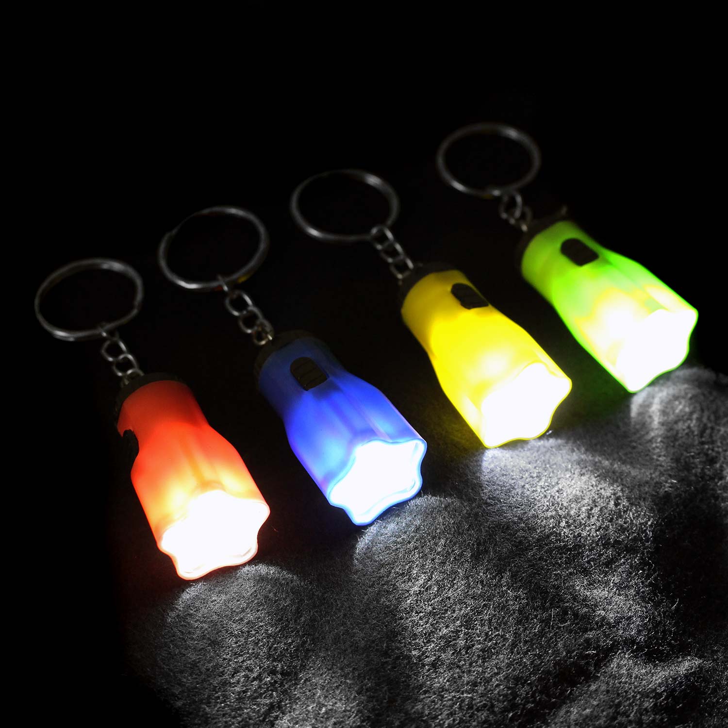 Star Shaped Barrel Flashlight Keychains 12 Count Rebecca's Toys & Prizes