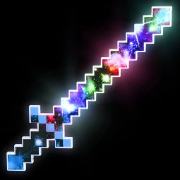 Flashing Pixel Galaxy Sword - 24 Inch - 3 Function