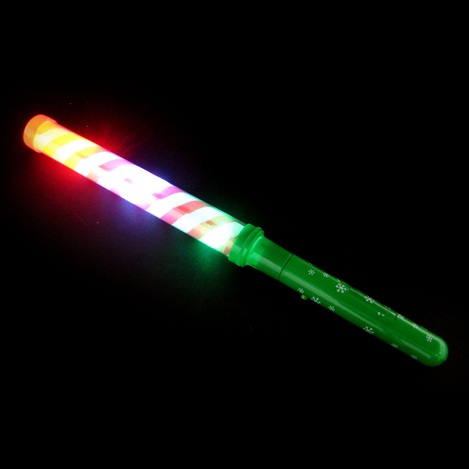 Light Up Candy Cane Wand 3 Function Rebecca's Toys & Prizes