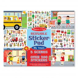 Reusable Sticker Pad - My Town