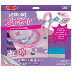Mess-Free Glitter Headbands & Barrettes Set