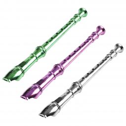 Plastic Metallic Flutes - 12 Count