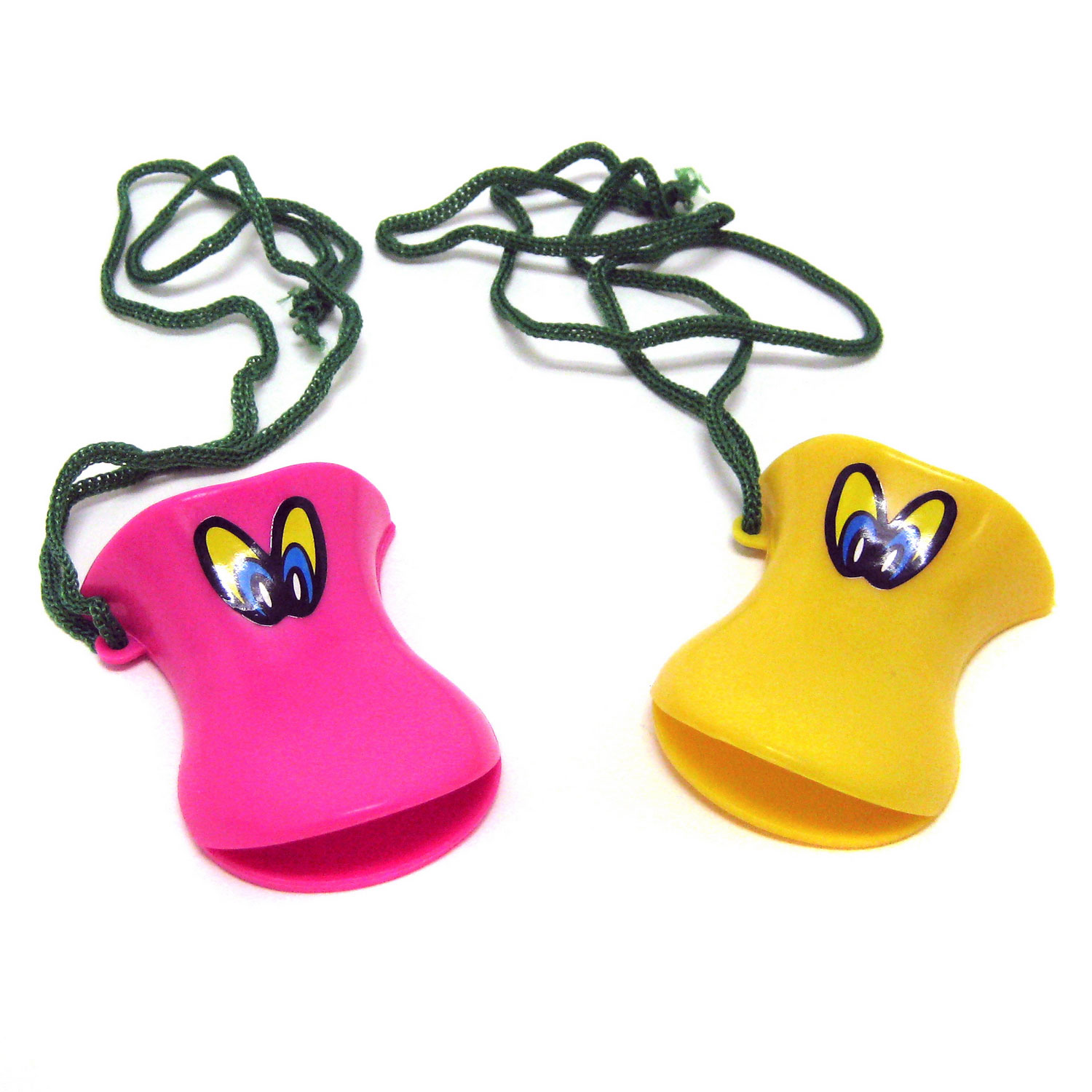 sold individually Assorted colours Plastic Whistle