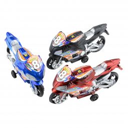 Pull Back Sport Motorcycle - 12 Count