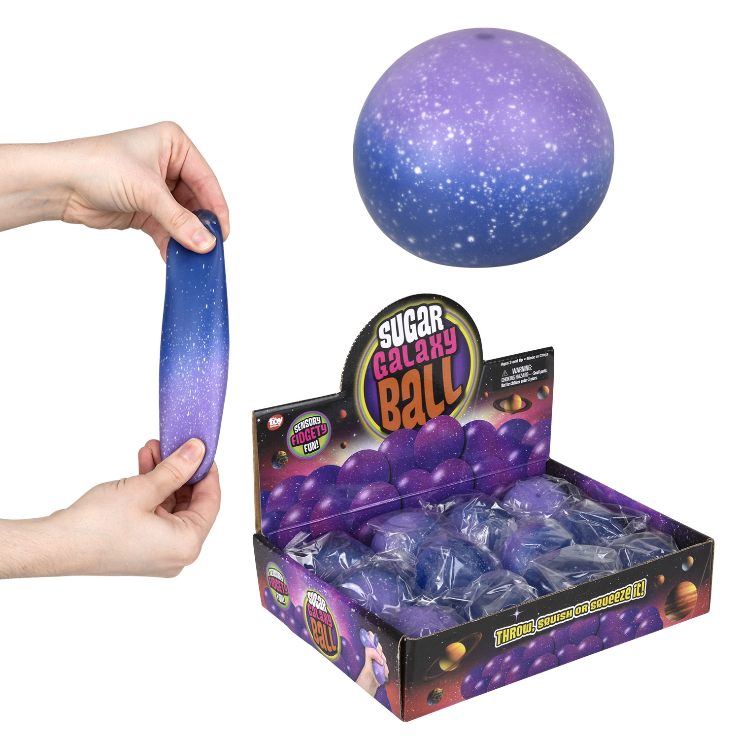 Squishy Galaxy Sugar Ball 2 Inch Rebecca