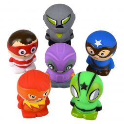 Rubber Superhero Assortment - 2 Inch - 48 Count