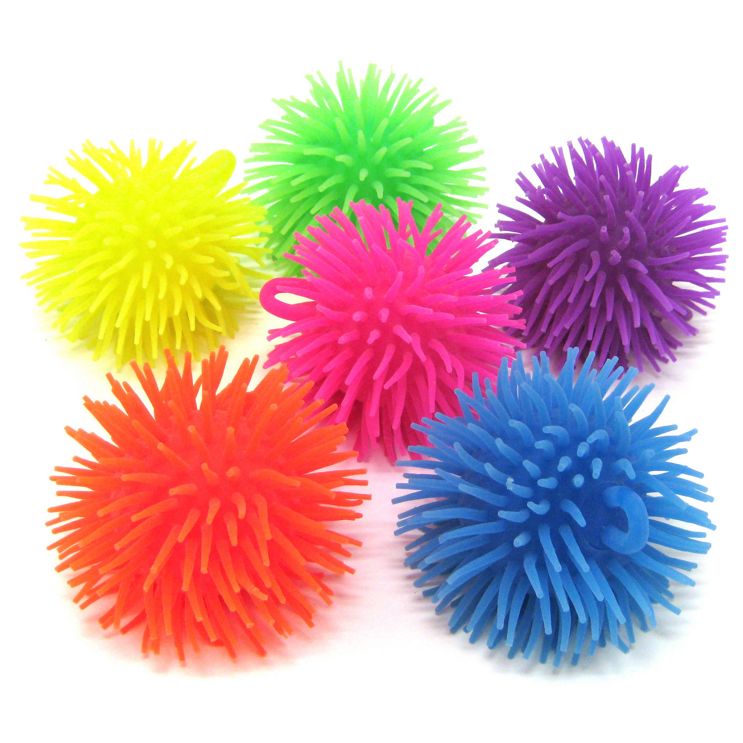 Inflated Pom Pom Balls 5 Inch 12 Count Rebecca's Toys & Prizes