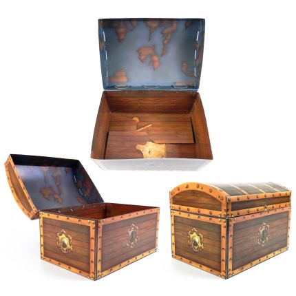 treasure chest toy box cardboard