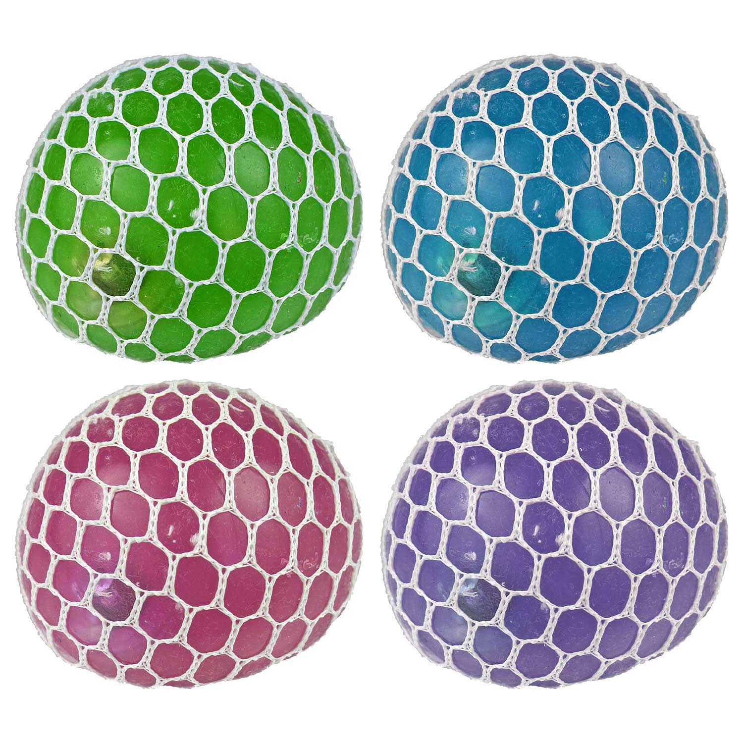 NO FLASH Squishy Pearl Mesh Ball Assorted Colors Rebecca's Toys & Prizes