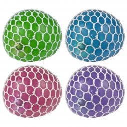 NO FLASH Squishy Pearl Mesh Ball - Assorted Colors