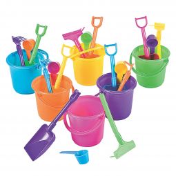 Mini Beach Play Sets - 4 Piece - 12 Count