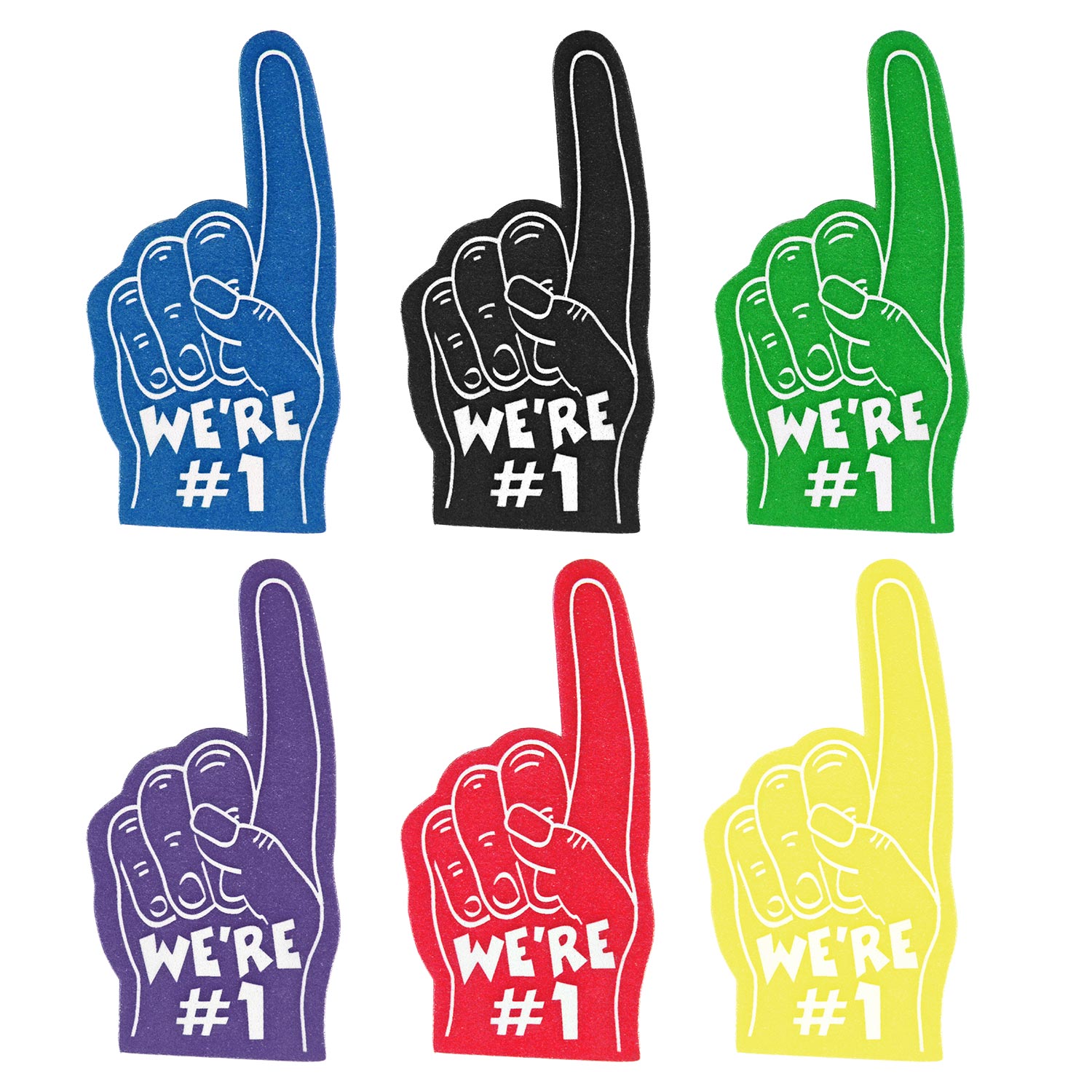 Mini Foam 1 Fingers 5 Inch 12 Count Rebecca's Toys & Prizes