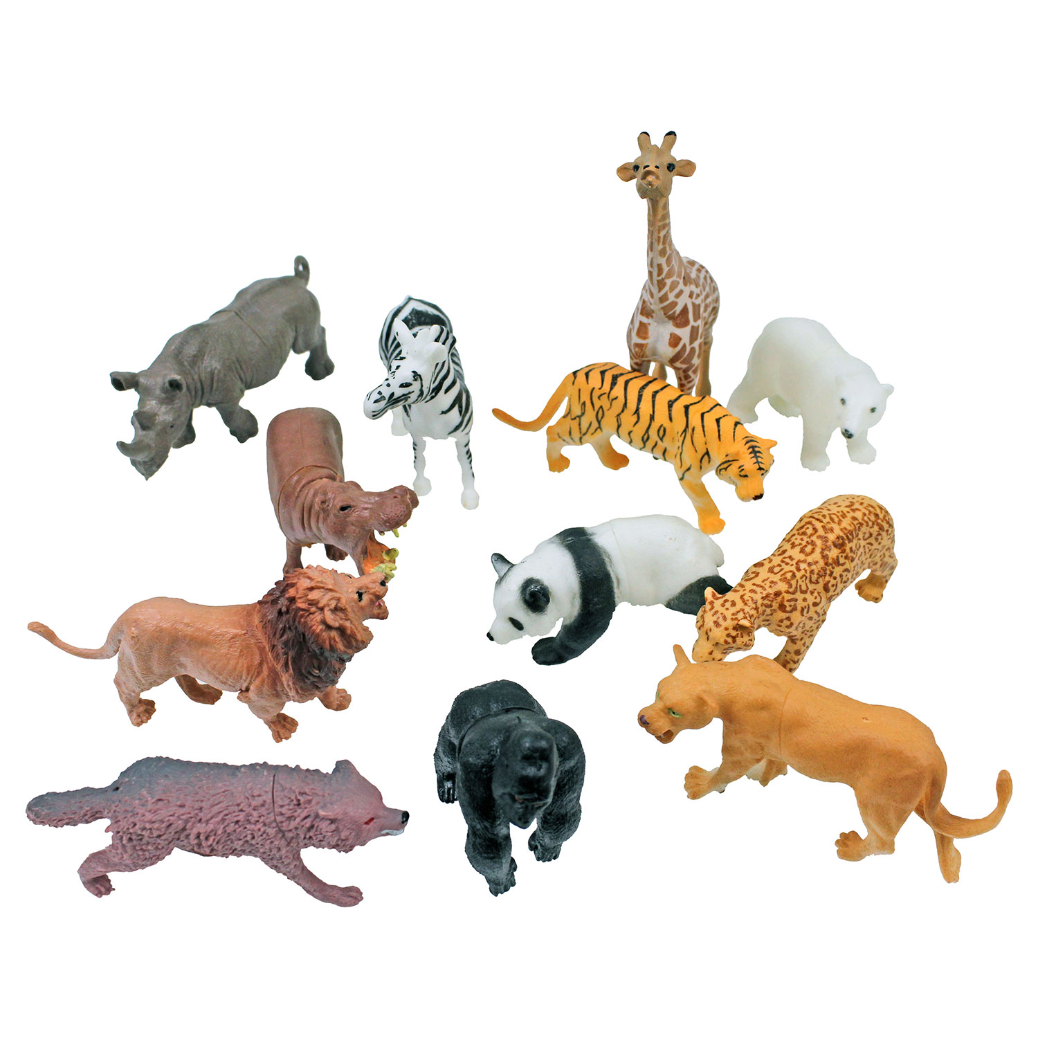 Assorted Wild Animals - 5-7 Inch - 12 Count: Rebecca's Toys & Prizes