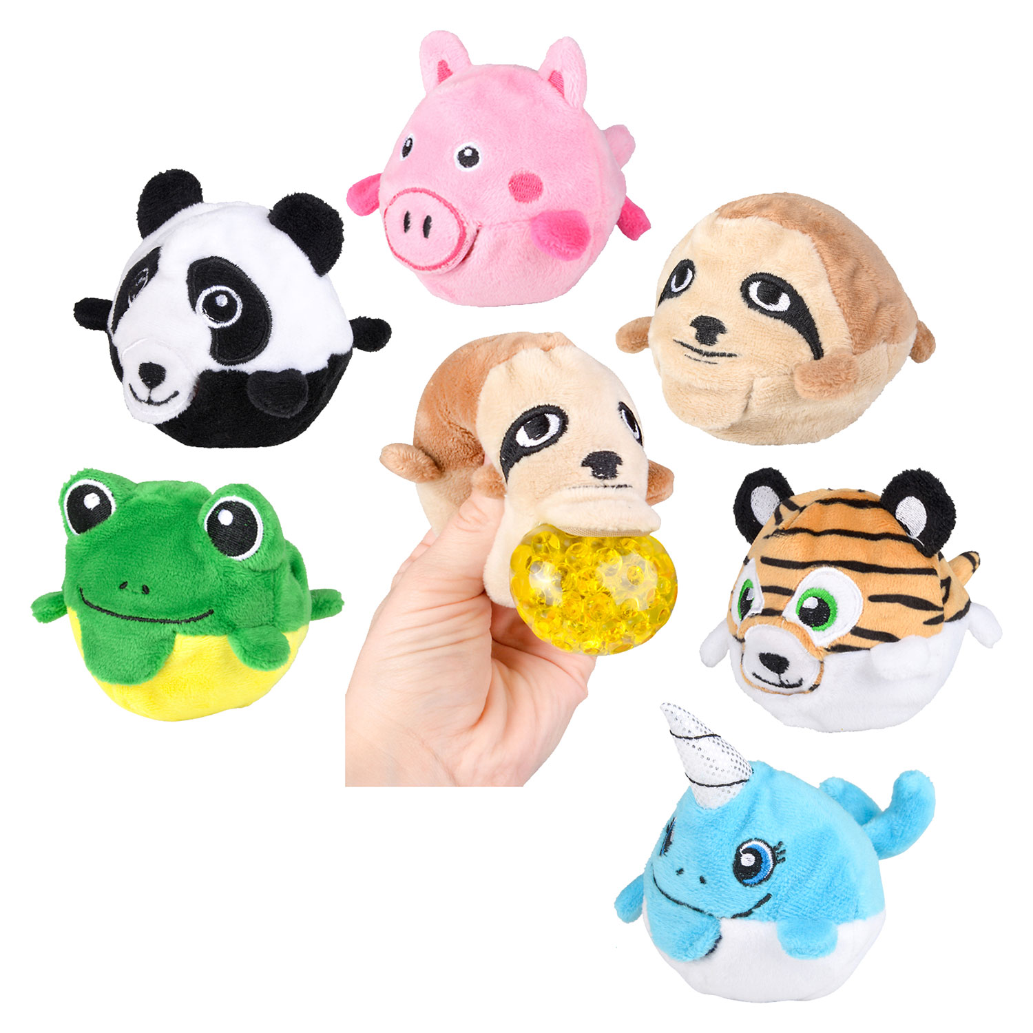 Animal Plush Bead Ball Assorted Rebecca's Toys & Prizes