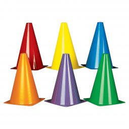 Plastic Traffic Cones - 8 1/2 Inch - 12 Count