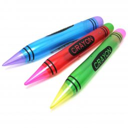 Inflatable Neon Crayons - 44 Inch - 12 Count