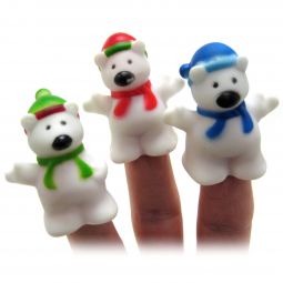 Polar Bear Finger Puppets - 24 Count