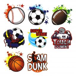 Sports Mini Tattoos - 144 Count