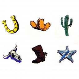 Cowboy Mini Tattoos - 144 Count