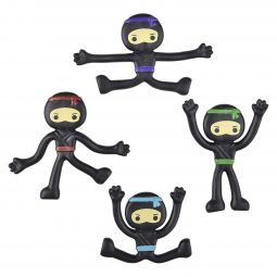Mini Bendable Ninjas - 48 Count