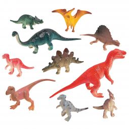 Dinosaur Vinyl Toy Assortment - 10 Count