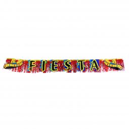 Fiesta Fringed Metallic Banner - 7 Feet