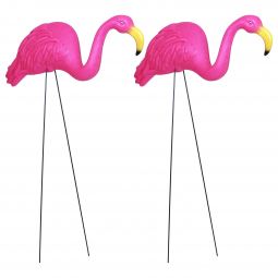 Yard Flamingos - 27 Inch - 2 Count