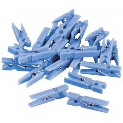 Mini Clothespins - Blue - 48 Count