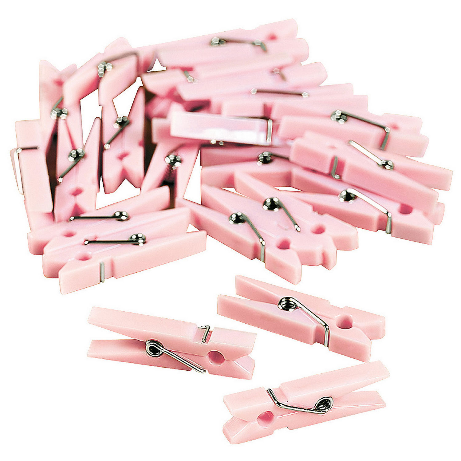 Mini Clothespins Pink 48 Count Rebecca's Toys & Prizes