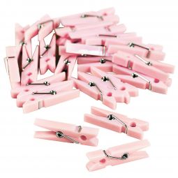 Mini Clothespins - Pink - 48 Count
