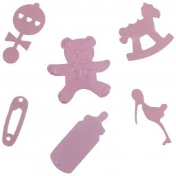 Baby Shapes Confetti - Pink